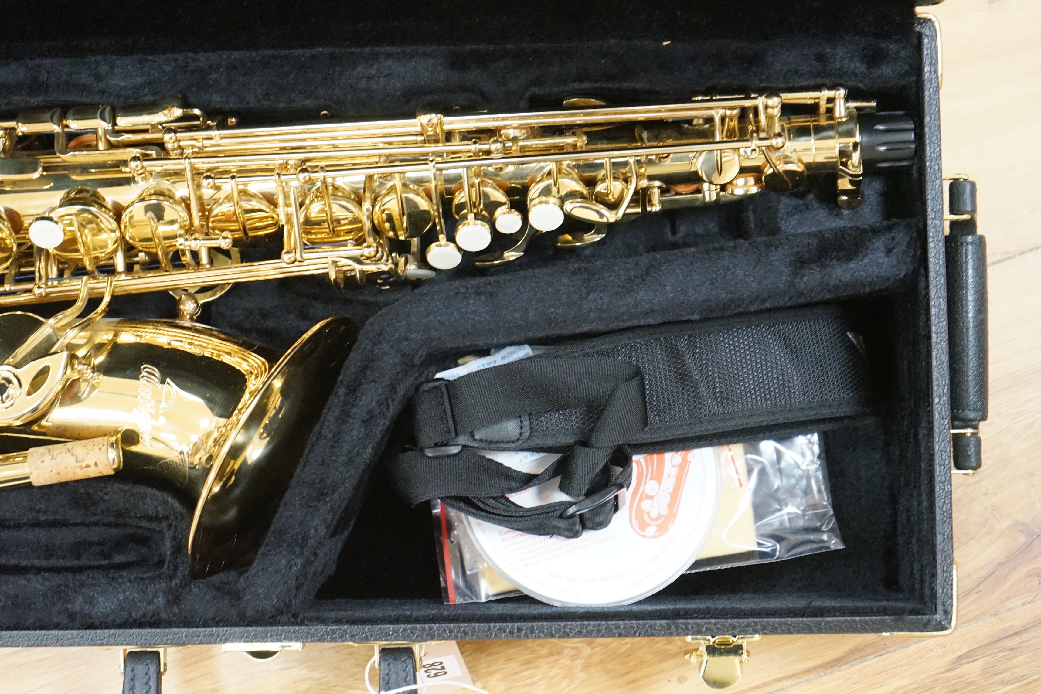 An Antigua saxophone in hard case